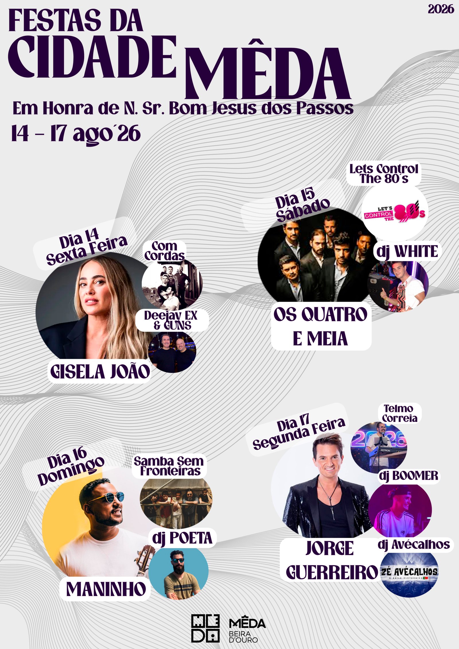 Cartaz Festas Cidade Meda
